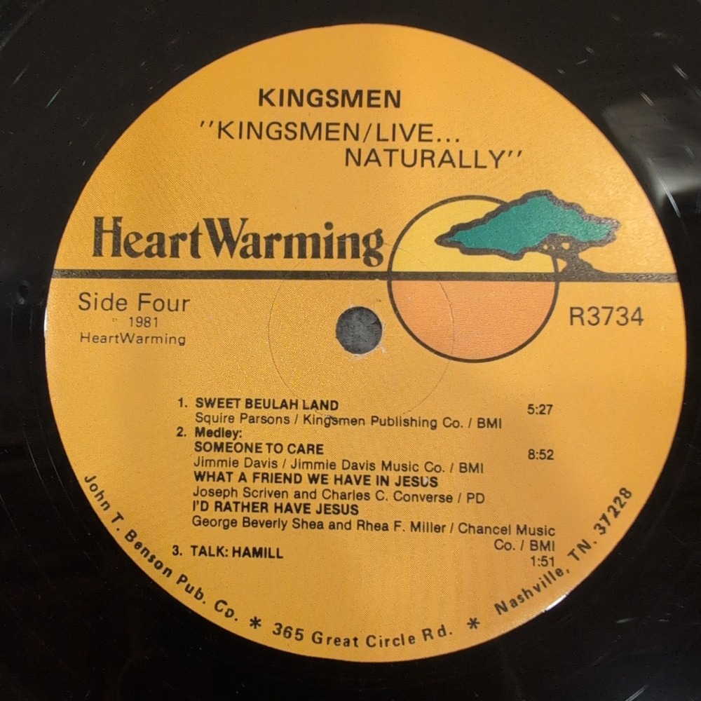 The Kingsmen Live Naturally 2-LP & Chart Breakers Vinyl Record Lot Gospel R3734 - Picture 9 of 10